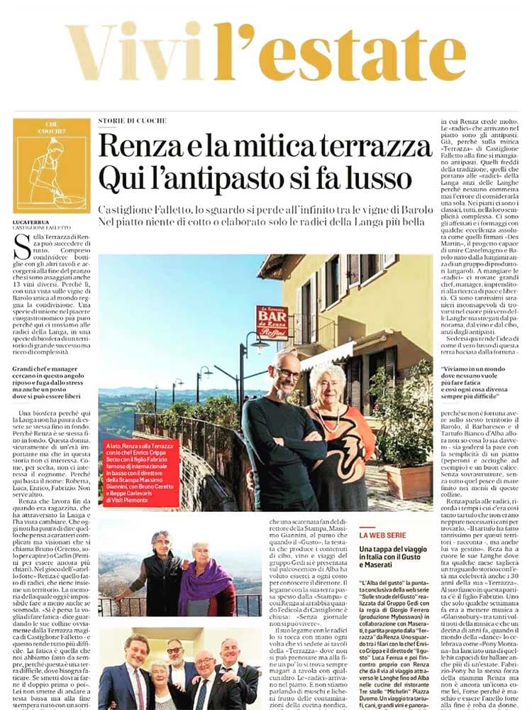 Vivi l'estate: Renza e la mitica terrazza Vivi l'estate: Renza e la mitica terrazza