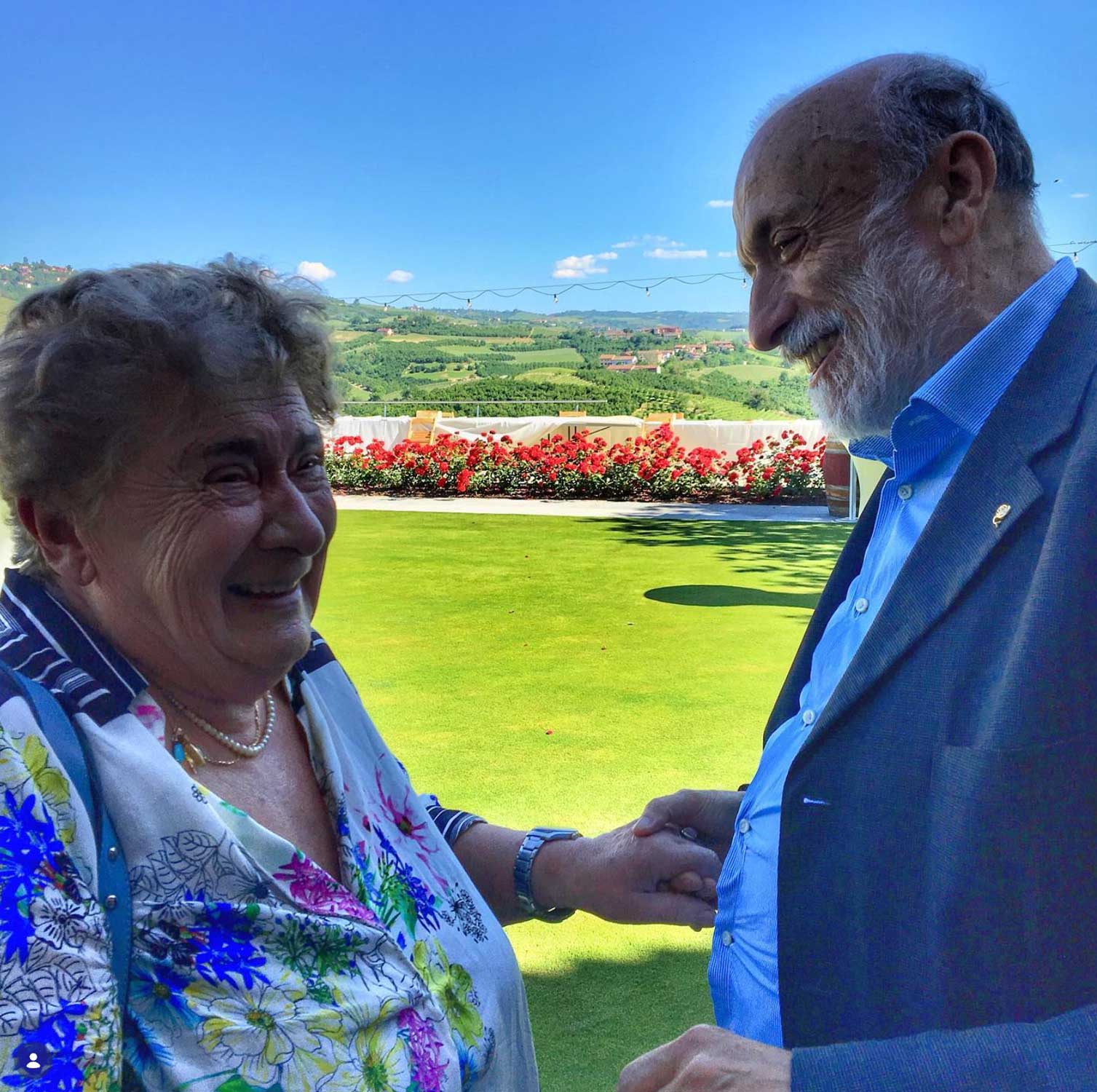 Renza insieme a Carlin Petrini Renza insieme a Carlin Petrini